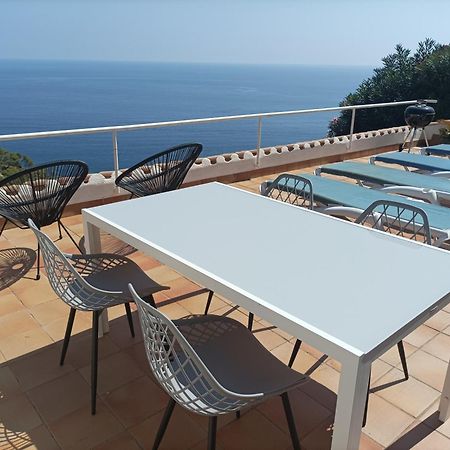 Sol y Mar 8-Maison jumelée avec terrasse, piscine et parking communautaire, surplomb de mer Begur Extérieur photo
